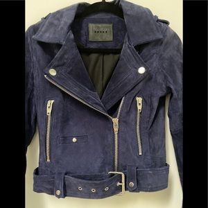 BLANKNYC Morning Suede Moto Jacket